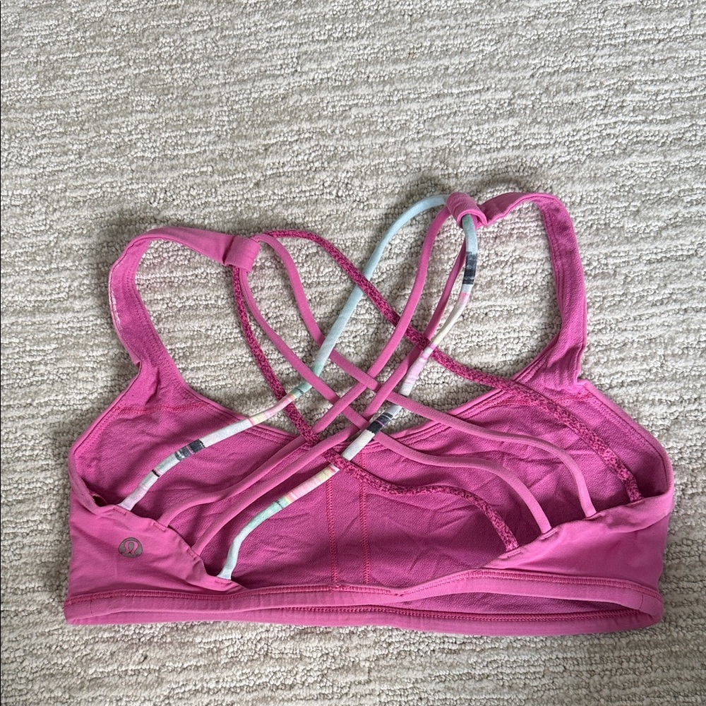 lululemon athletica Pink Multi-Strap Sports Bra